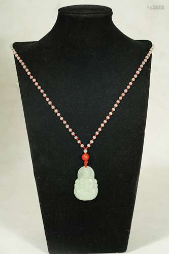 A Hetian Jade Guanyin Pendant