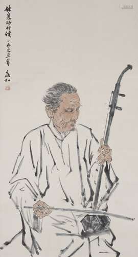 A Chinese Elder Painting ,Jiang Zhaohe