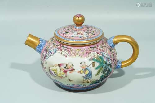 A Cloisonne Tea Pot