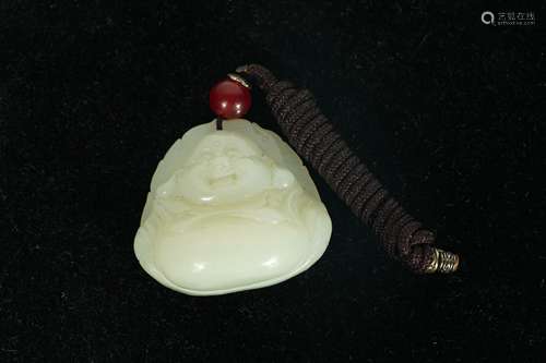 A Hetian Jade Mile Pendant