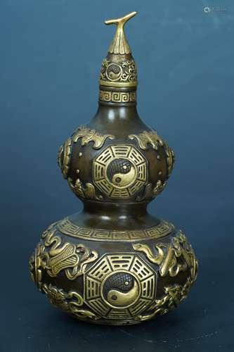 A Gilt-Bronze bottle