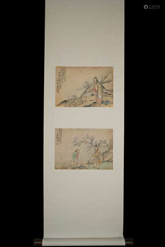 A Chinese handscroll of Figure Painting ,Shen Zhaoyong