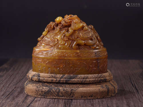 Shoushan Tianhuang Stone Seal Ornament, China