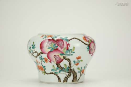 Famille Rose Porcelain Vessel, China