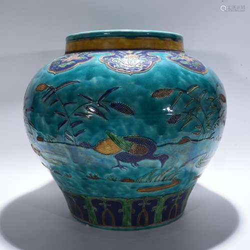Period Of Yongle Fahua Color Porcelain Jar, China