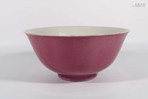 Red Glaze Porcelain Large Bowl , China