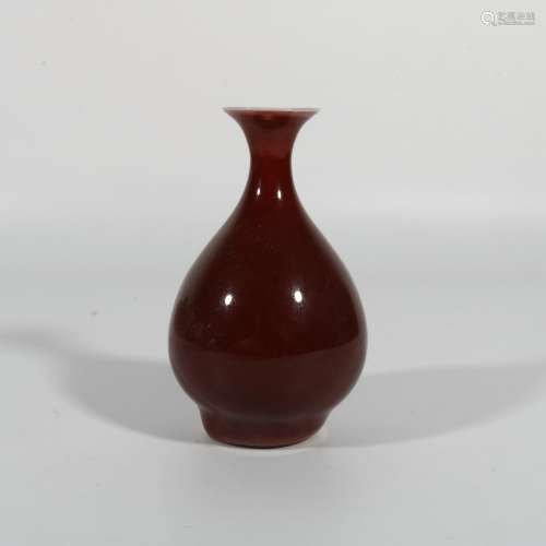 Red Glaze Porcelain Bottle , China