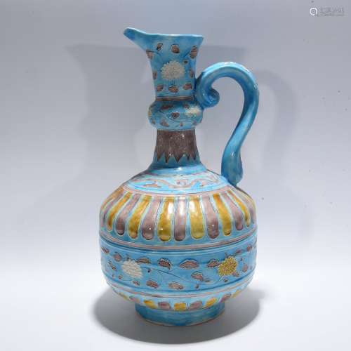 Period Of Yongle Fahua Color Porcelain Ewer , China