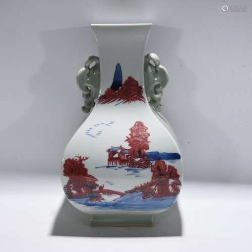 Period Of Qianlong Blue And White Porcelain Underglaze 