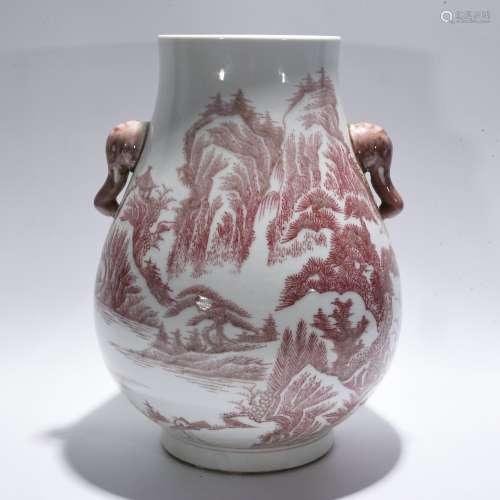 Period Of Kangxi Underglaze Porcelain 