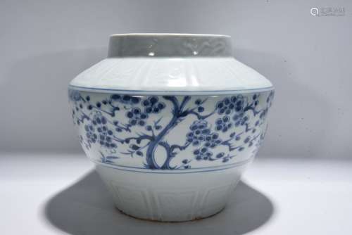 Blue And White Porcelain Jar, China