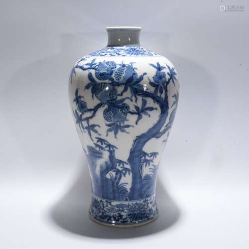 Period Of Qianlong Blue And White Porcelain Bottle, China