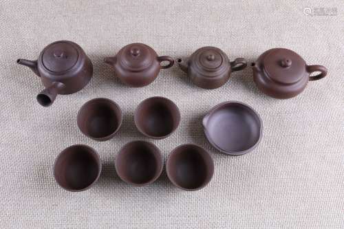 茶道具一套（四壶六碗）瓷器