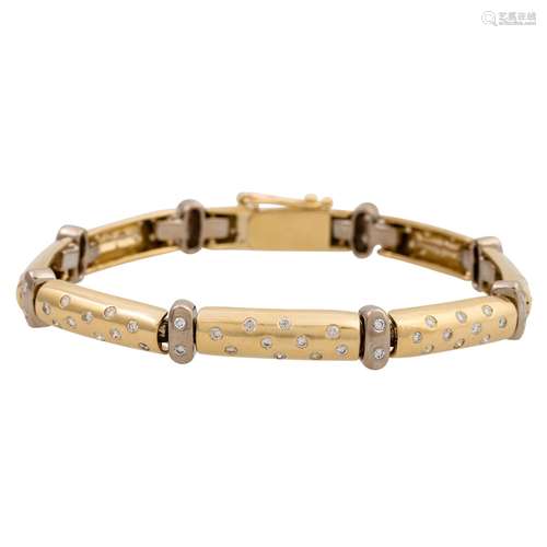 Armband mit zahlreichen kleinen Brillanten von zus. ca. 1,4 ...