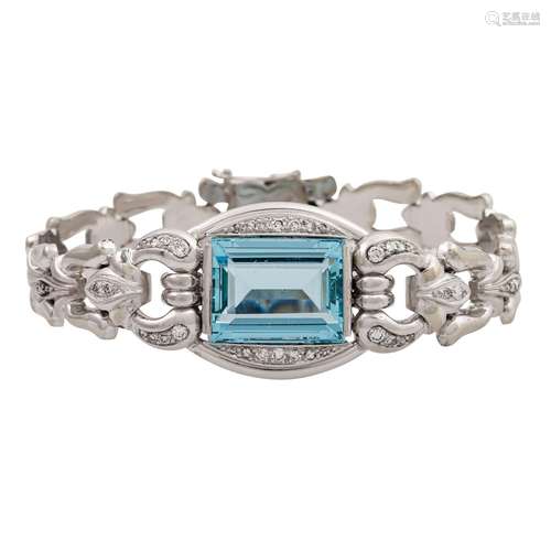 Armband mit feinem Aquamarin ca. 7 ct,