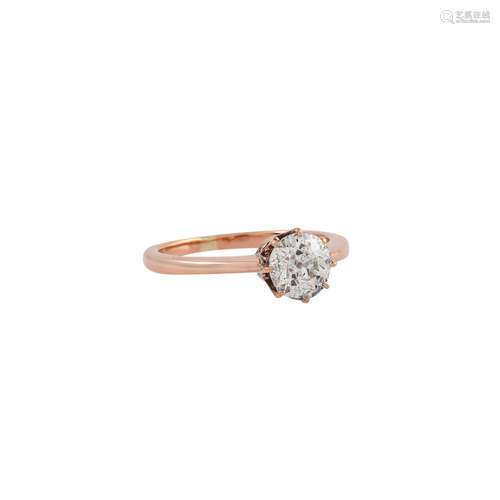 Ring mit Altschliffdiamant ca. 1 ct,