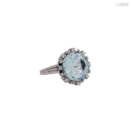 KURTZ Ring mit hellblauem Aquamarin,