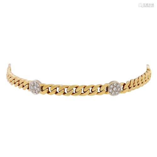 Armband mit 40 Brillanten zus. ca. 0,7 ct,