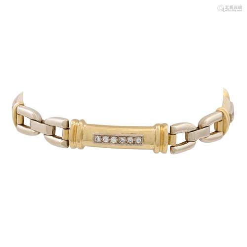 Armband mit 18 Brillanten von zus. ca. 0,36 ct,