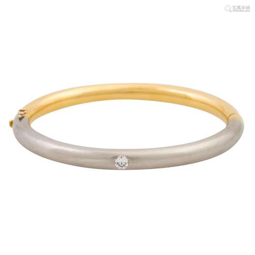 QUINN Armreif mit Brillant von ca. 0,27 ct (punziert),