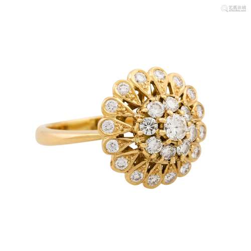 Ring mit Brillanten von ca. 1 ct,