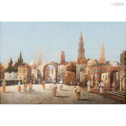 KAUFMANN, KARL (1843-1902/05) "Straßenszene in Kairo&qu...