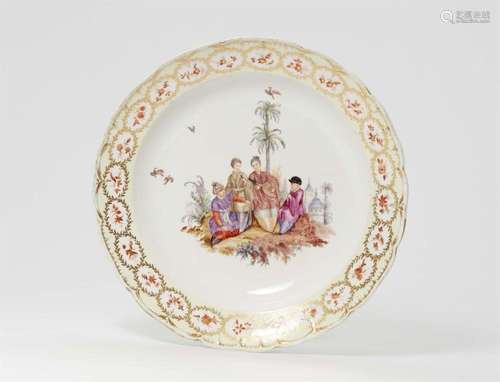 A rare Berlin KPM porcelain plate from the Japanese dinner s...