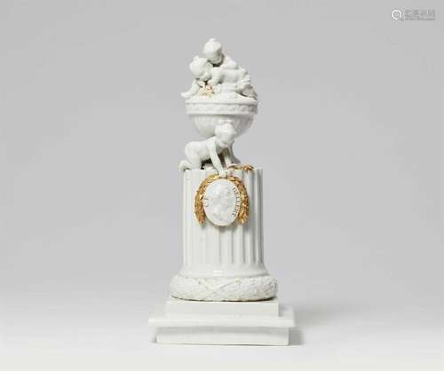 A Meissen porcelain table centrepiece commemorating Christia...