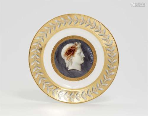 A rare Sèvres porcelain plate from a dessert service for Duk...