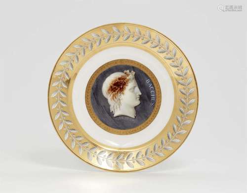 A rare Sèvres porcelain plate from a dessert service for Duk...