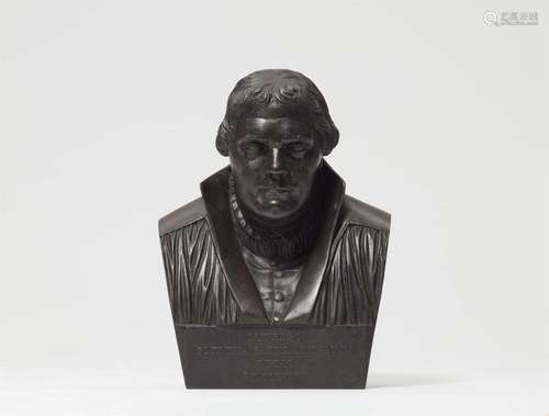 A cast iron bust of Martin Luther