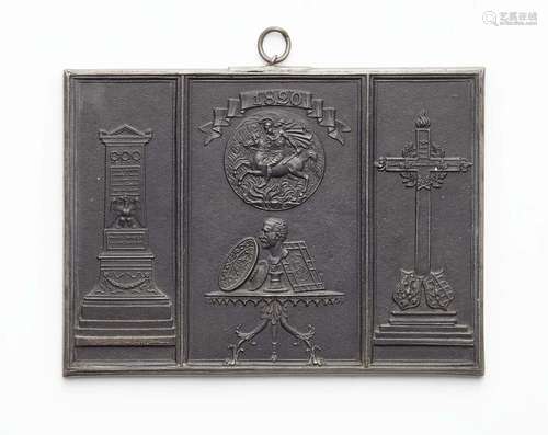 A cast iron New Year s plaque "1820"