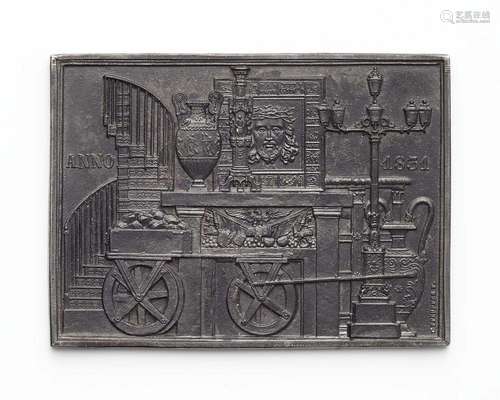 A cast iron New Year s plaque "ANNO 1831"