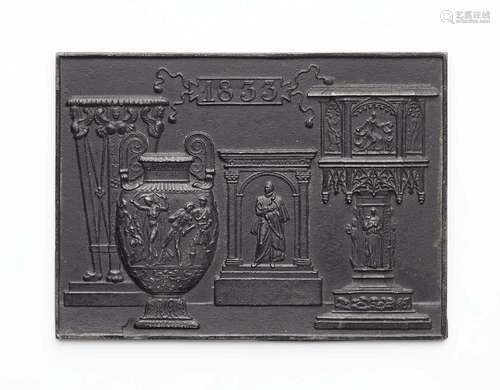 A cast iron New Year s plaque 1833