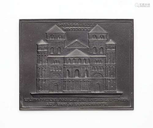 A cast iron New Year s plaque "SAYNERHÜTTE MDCCCXXXXI&q...