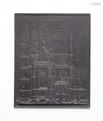 A cast iron New Year s plaque "ST APOLLINARIS KIRCHE BE...