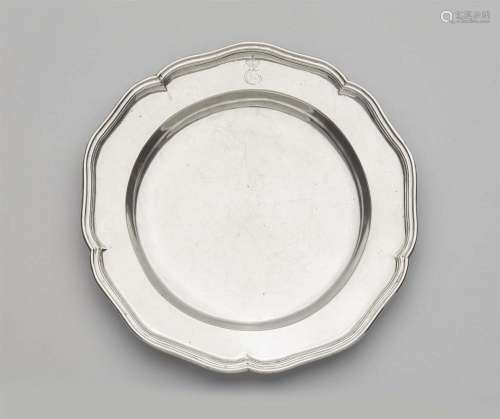 A silver platter made for the Grand Dukes of Mecklenburg