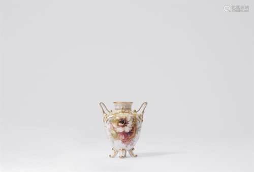 A small Berlin KPM porcelain vase with "weichmalerei&qu...