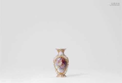 A Berlin KPM porcelain vase with an elegant couple