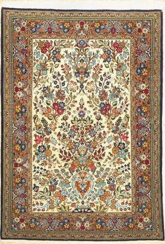 Qum, Persia, approx. 50 years, wool on cotton with silk, app...