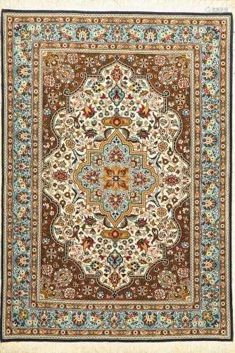 Qum, Persia, approx. 50 years, wool on cotton,approx. 152 x ...