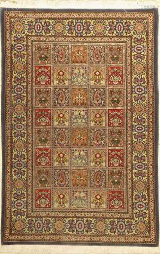 Qum, Persia, approx. 50 years, wool on cotton,approx. 160 x ...