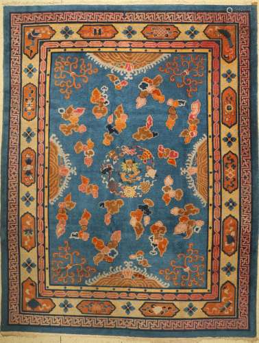 Beijing dragon carpet, China, around 1930/1940, wool on cott...