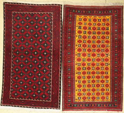 A pair of Baluch, Persia, approx. 60 years, wool on cotton, ...