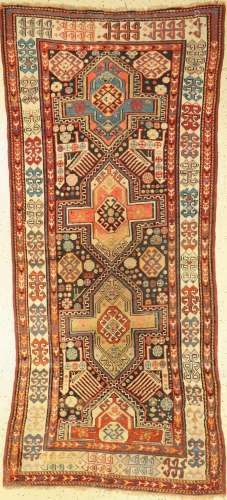 Antique Kazak, Caucasus, around 1900, wool on wool, approx. ...