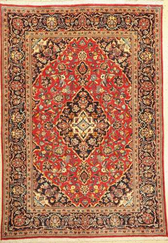 Kashan, Persia, approx. 50 years, wool on cotton, approx. 20...