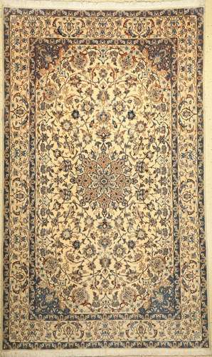 Nain fine(9 La), Persia, approx. 60 years, wool on cotton wi...