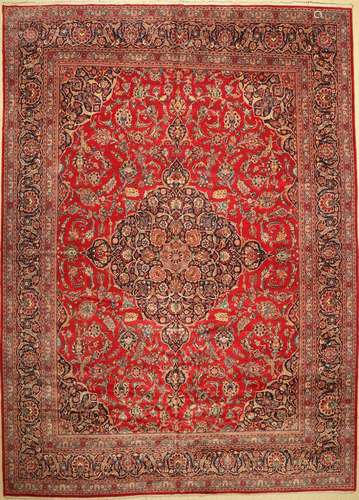 Kashan fine, Persia, around 1960, wool on cotton, approx. 46...