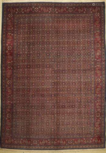 Tabriz old, Persia, around 1930, wool on cotton, approx. 353...