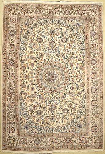 Nain, Persia, approx. 50 years, wool on cotton, approx. 350 ...